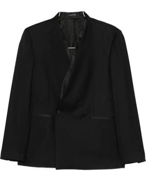 Tagliatore Double-Breasted Blazer - Black