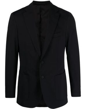 BOGGI Peak-Lapels Single-Breasted Blazer - Black