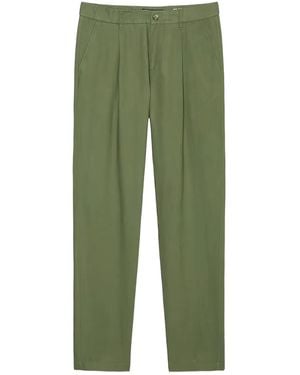 Marc O' Polo Dart-Detail Chino Trousers - Green