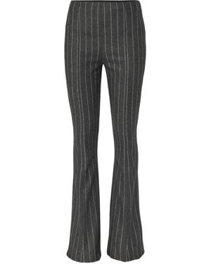 Carolina Herrera Pinstripe-Pattern Trousers - Grey