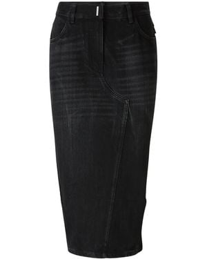 Givenchy アシンメトリー スカート - ブラック