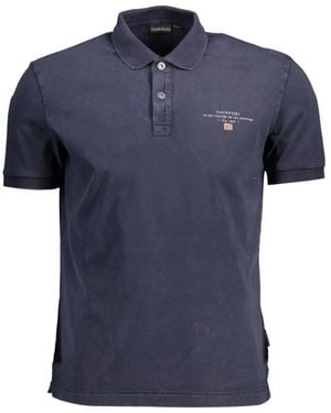 Napapijri Logo-Detail Polo Shirt - Blue