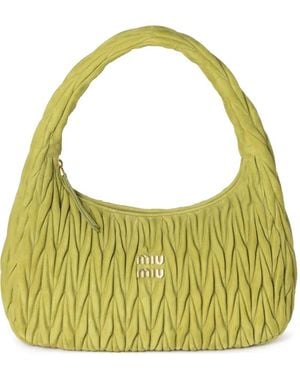 Miu Miu Borsa A Spalla Wander - Verde