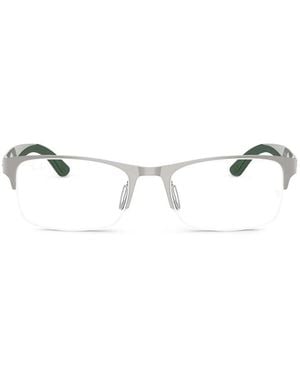 Ray-Ban Rectangle-Frame Glasses - White