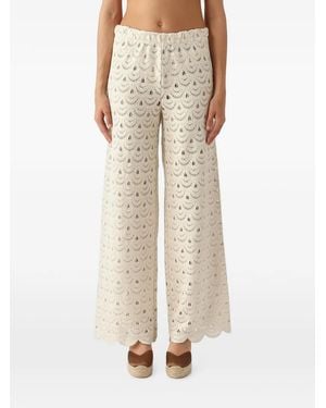 MC2 Saint Barth Pantalon À Sequins Inez - White