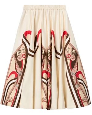 La DoubleJ Ballerina Elasticated Printed Skirt - White