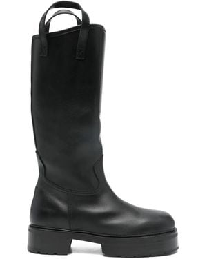 Enfants Riches Deprimes Platform Leather Boots - Black