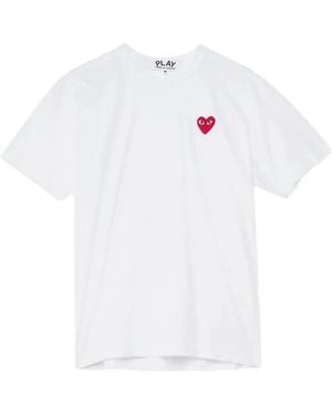 COMME DES GARÇONS PLAY Heart-Patch T-Shirt - White