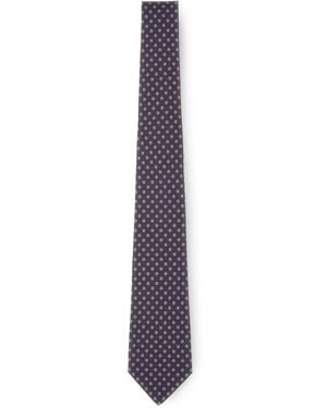 Kiton Cravate En Soie - Violet