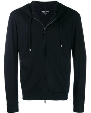 Giorgio Armani Zip-Up Lightweight Jacket - Black