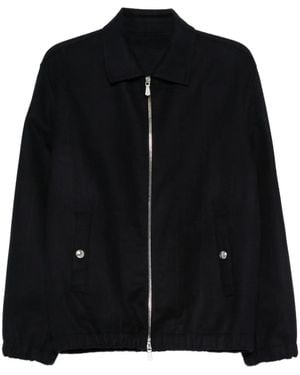 Eleventy Zip-Fastening Bomber Jacket - Black