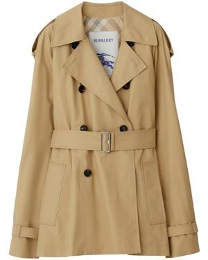 Burberry Trenchcoat Mit Gürtel - Natur