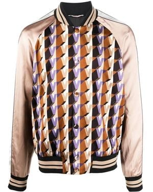 Valentino Garavani Geometric-Print Bomber Jacket - Multicolour