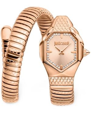 Just Cavalli Aria Snake 22Mm Watch - White
