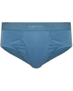 Tom Ford Bragas Con Logo En La Cintura - Azul