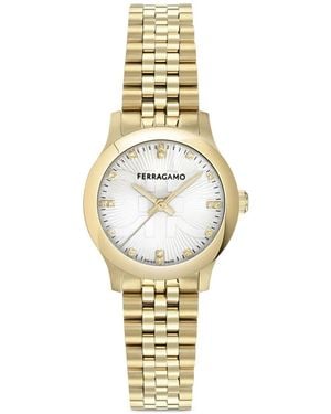 Ferragamo Duo 28 Mm Horloge - Metallic