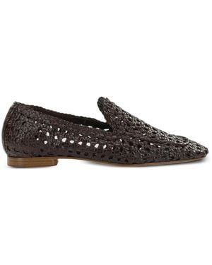 Toni Pons Woven Leather Loafers - White