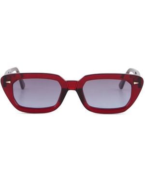 Ahlem Jeanne Geometric-Frame Sunglasses - Red