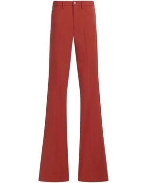 Marni Pressed-Crease Flared Pants