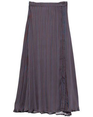 MAISON HOTEL Dreams Tana Striped Maxi Skirt - Purple