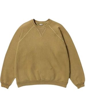 A.PRESSE Raglan-Sleeve Crew-Neck Sweatshirt - Green