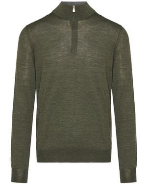 Gran Sasso Half-Zip Jumper - Green