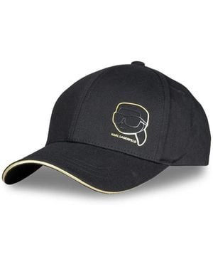 KARL LAGERFELD Cappello Da Baseball Con Logo - Nero