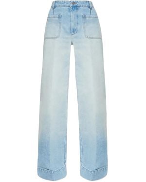 Victoria Beckham Jean À Poches Plaquées - Blue