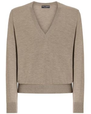 Dolce & Gabbana Pull En Cachemire - Neutre