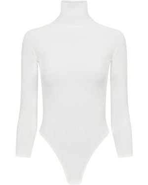 Alala High-Neck Long-Sleeve Bodysuit - White