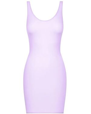 Maison Close Double Sens Backless Sheer Mini Dress - Purple