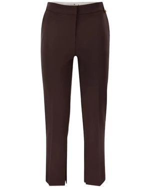 Elisabetta Franchi Straight-Leg Trousers - Purple