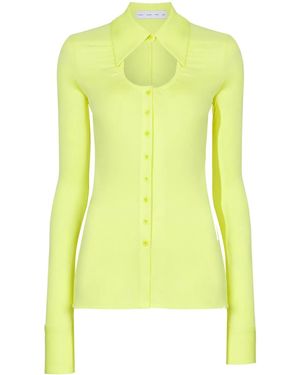Proenza Schouler Cut-Out Detail Shirt - Yellow
