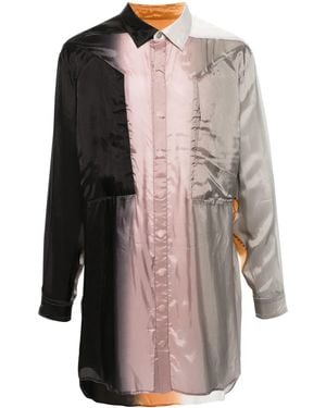 Rick Owens Larry Fogpocket Ombré Shirt - Black