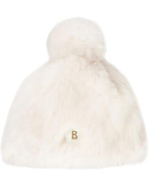 Bogner Aria Pompom Beanie Hat - White