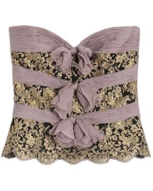 Valentino Garavani Chiffon Top - Brown