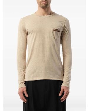 Mastermind Japan Logo-Patch Pocket T-Shirt - Natural