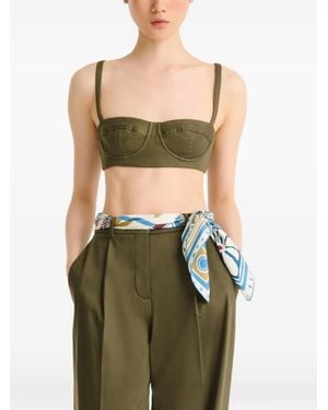 Longchamp Parisian Surf Club Scarf - Green