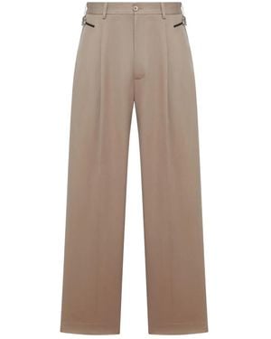 Magliano Pleated-Front Trousers - Natural
