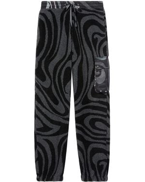 PUCCI Fleece-Jogginghose Mit Marmo-Print - Schwarz