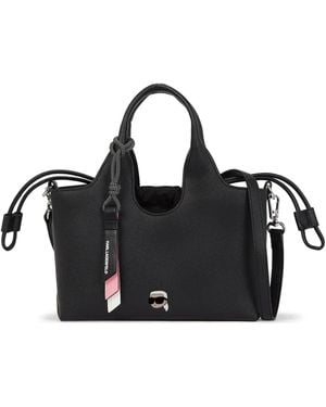Karl Lagerfeld Ikon ハンドバッグ S - ブラック