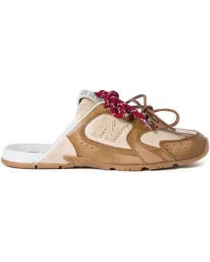 Miu Miu X New Balance Leather 530 Sl Mules - Pink