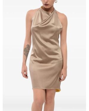 Stephan Janson Halter-Neck Mini Dress - Natural