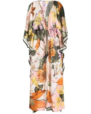 Agua Bendita Sam Floral-Print Cover-Up - Multicolour