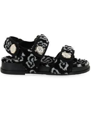 Ferragamo Gancini Keita Sandals - Black