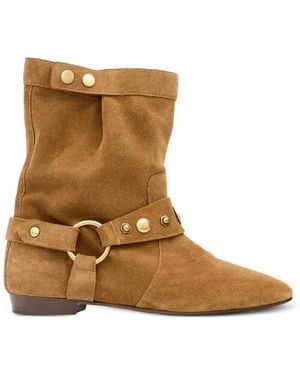 Isabel Marant Stania Stiefel Mit Nieten - Braun