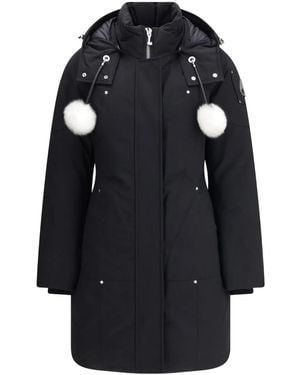 Moose Knuckles Stirling Pompom Hooded Parka - Black