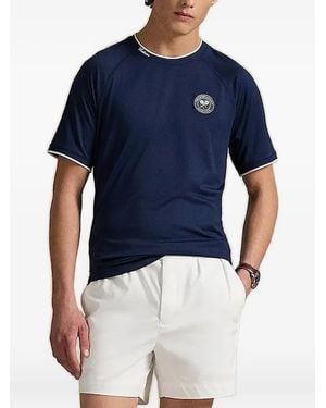 Polo Ralph Lauren Wimbledon Logo-Patch T-Shirt - Blue