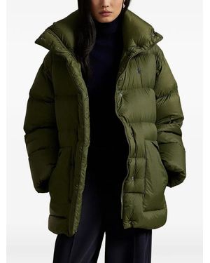 Polo Ralph Lauren Logo-Detail Quilted Coat - Green