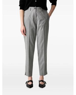 Marc O' Polo Pressed-Crease Pants - Gray